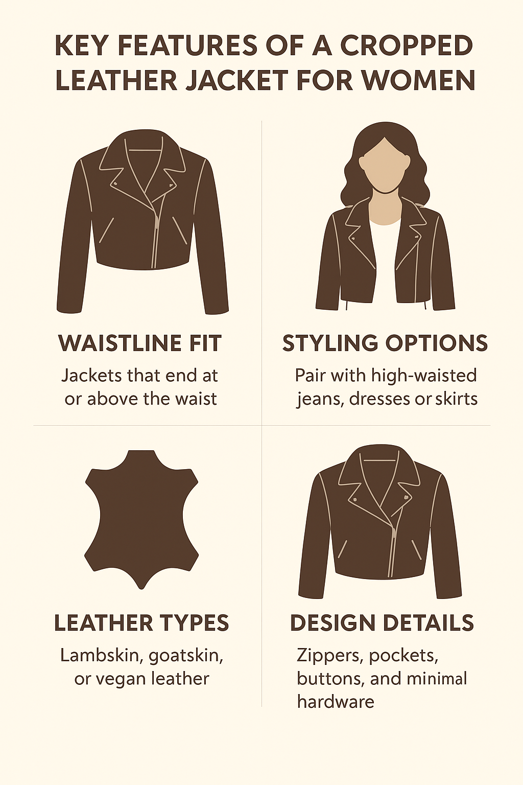 Making a Cropped Leather Jacket for Women